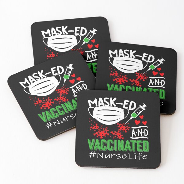 Item preview, Masked and Vaccinated Nurse Life Great Gift for Nurses Doctor Nurse Practitioner designed and sold by PrintOfi.