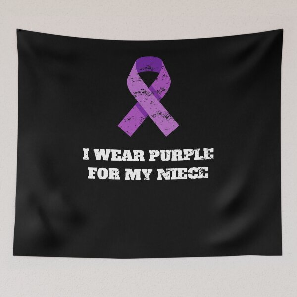 Item preview, Cystic Fibrosis uncle i wear purple niece Retro Vintage designed and sold by Jeangel97.