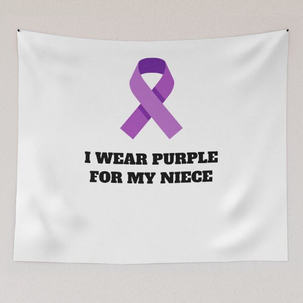 Item preview, Cystic Fibrosis uncle i wear purple niece designed and sold by Jeangel97.
