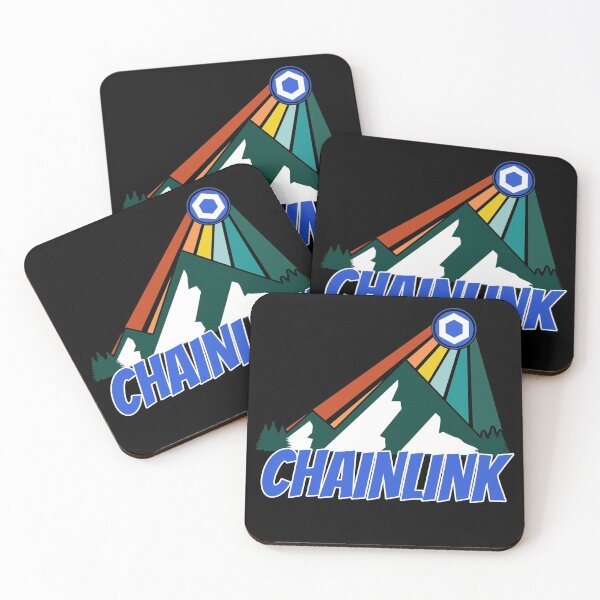 Item preview, Chainlink Crypto Mountain Sun Rays designed and sold by Bitcoin-Fashion.