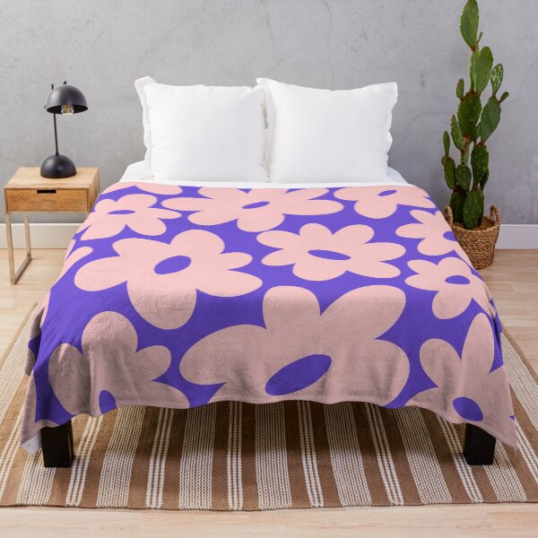 Item preview, Sunny Flower Power - Pink and Purple designed and sold by Home with Lola.