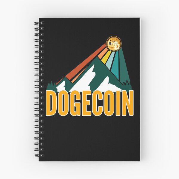 Item preview, Dogecoin DOGE Crypto Mountain Sun Rays designed and sold by Bitcoin-Fashion.