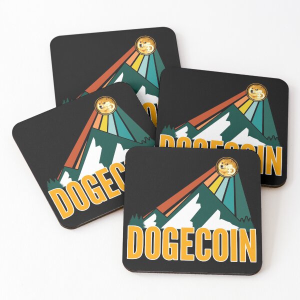 Item preview, Dogecoin DOGE Crypto Mountain Sun Rays designed and sold by Bitcoin-Fashion.