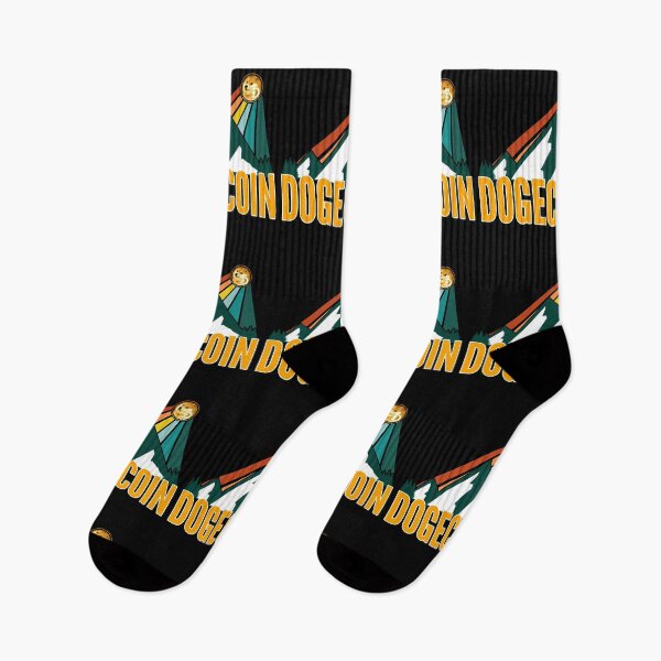 Item preview, Dogecoin DOGE Crypto Mountain Sun Rays designed and sold by Bitcoin-Fashion.