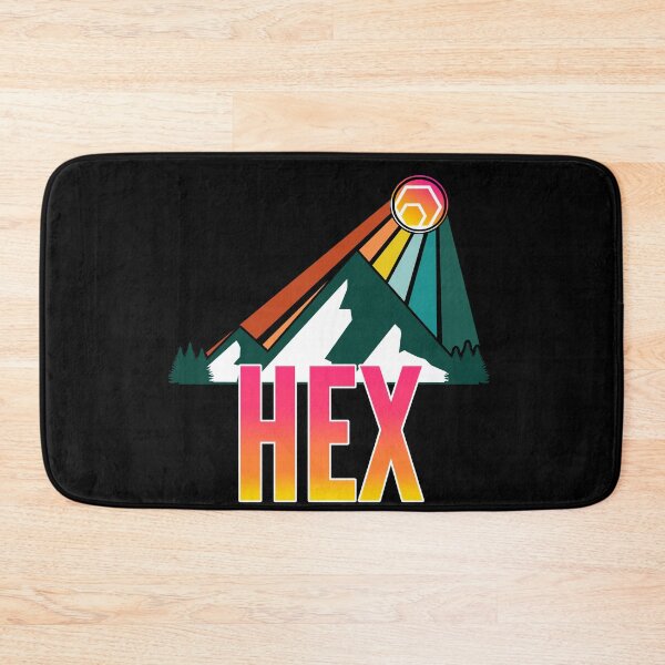 Item preview, HEX Crypto Mountain Sun Rays designed and sold by Bitcoin-Fashion.