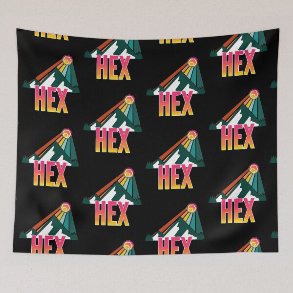 Item preview, HEX Crypto Mountain Sun Rays designed and sold by Bitcoin-Fashion.