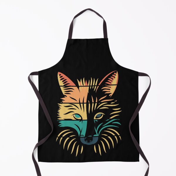 Artikelvorschau, Vintage Sonnenuntergang Retro Fox Head entworfen und verkauft von RedQuality.