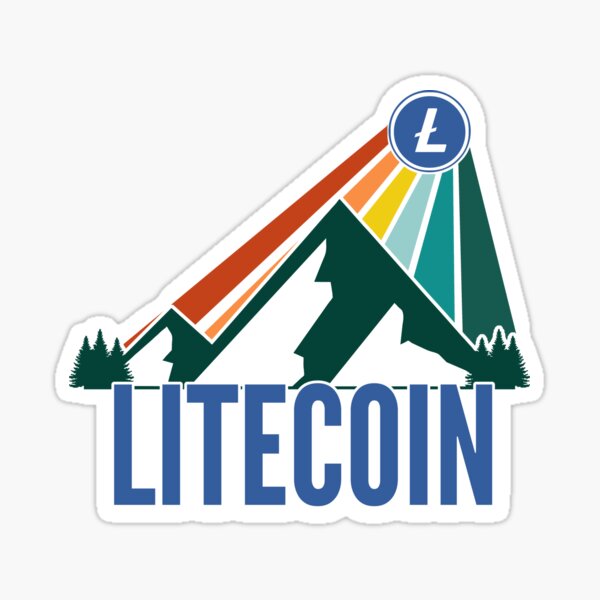Artikel-Vorschau von Litecoin Crypto Mountain Sonnenstrahlen, designt und verkauft von Bitcoin-Fashion.