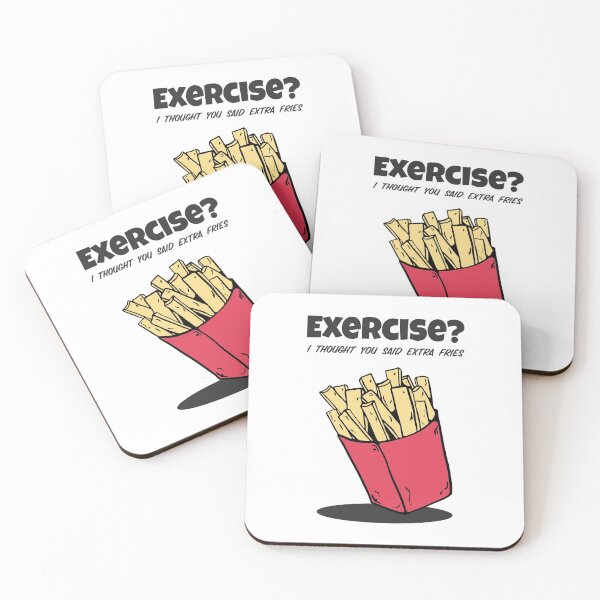 Item preview, Exercise Thought Said Extra Fries designed and sold by RiseandShineTee.