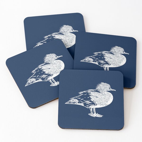 Item preview, Common Merganser White Design designed and sold by designsasstultd.
