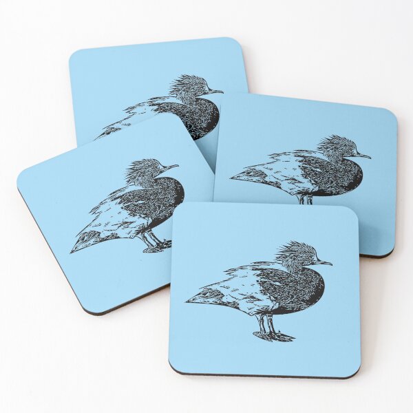 Item preview, Common Merganser Black Design designed and sold by designsasstultd.