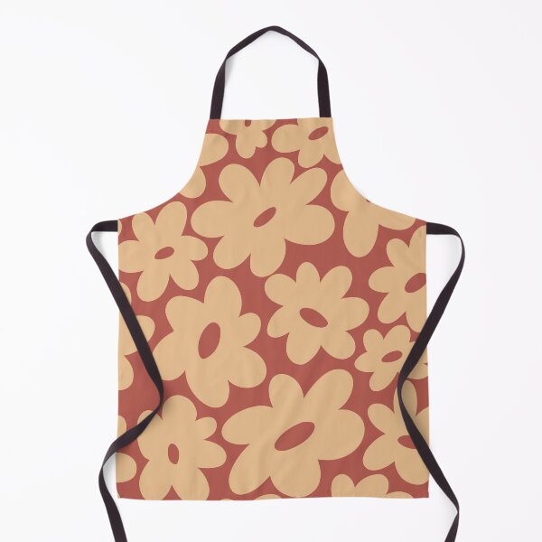 Item preview, Sunny Flower Power - Peach and Brown designed and sold by Home with Lola.