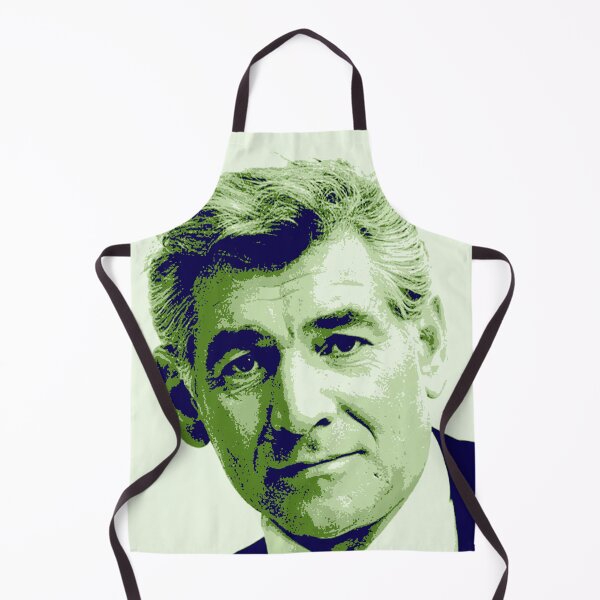 Item preview, Leonard Bernstein Green Blue Portrait designed and sold by zavadadesigns.