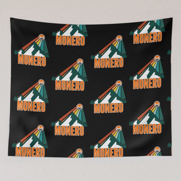 Item preview, Monero Crypto Mountain Sun Rays designed and sold by Bitcoin-Fashion.