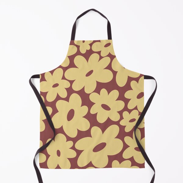 Item preview, Sunny Flower Power - Dark Brown and Yellow designed and sold by Home with Lola.