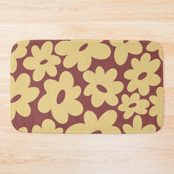 Item preview, Sunny Flower Power - Dark Brown and Yellow designed and sold by Home with Lola.