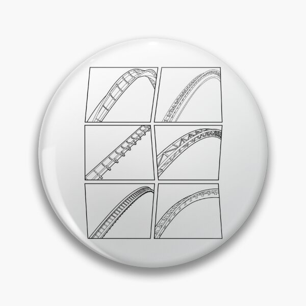 Item preview, Rollercoaster Track Design - Black designed and sold by CoasterMerch.