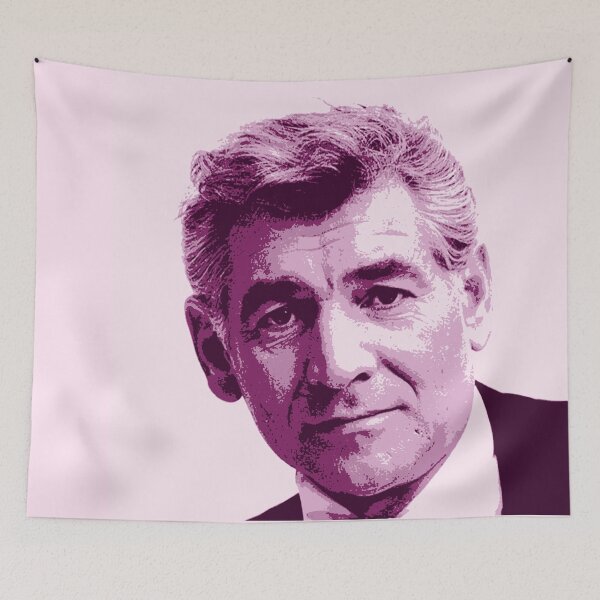 Item preview, Leonard Bernstein Pink Portrait designed and sold by zavadadesigns.