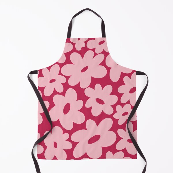 Item preview, Sunny Flower Power - light pink and medium red designed and sold by Home with Lola.