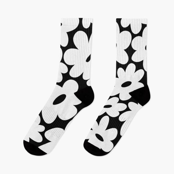 Item preview, Sunny Flower Power - White and Black designed and sold by Home with Lola.