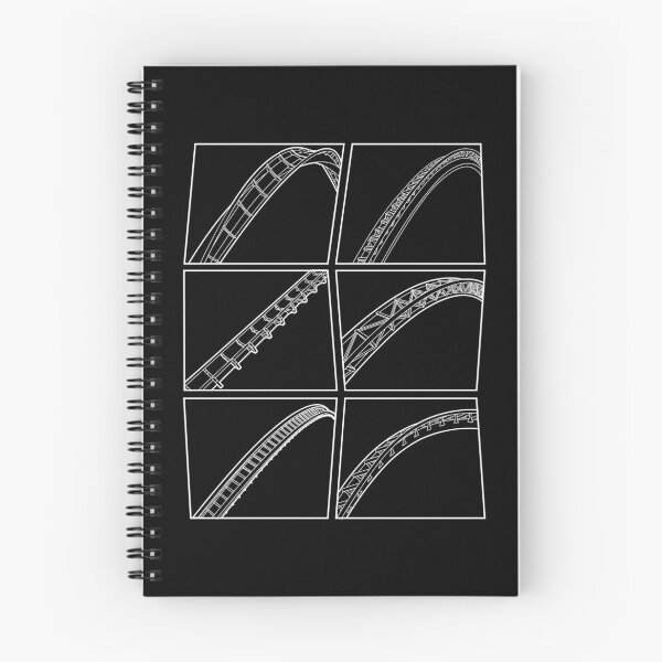 Item preview, Rollercoaster Track Design - White designed and sold by CoasterMerch.