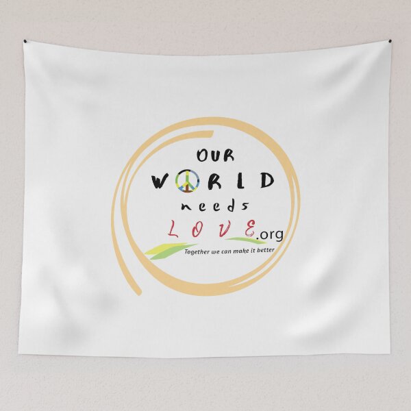Item preview, Our World Needs Love Logo designed and sold by CoffeeCupLife2.