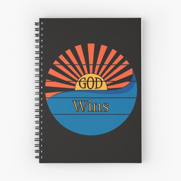 Item preview,  God Wins Patriotic Christian Starburst Water Design designed and sold by Peggy Lindstrom.