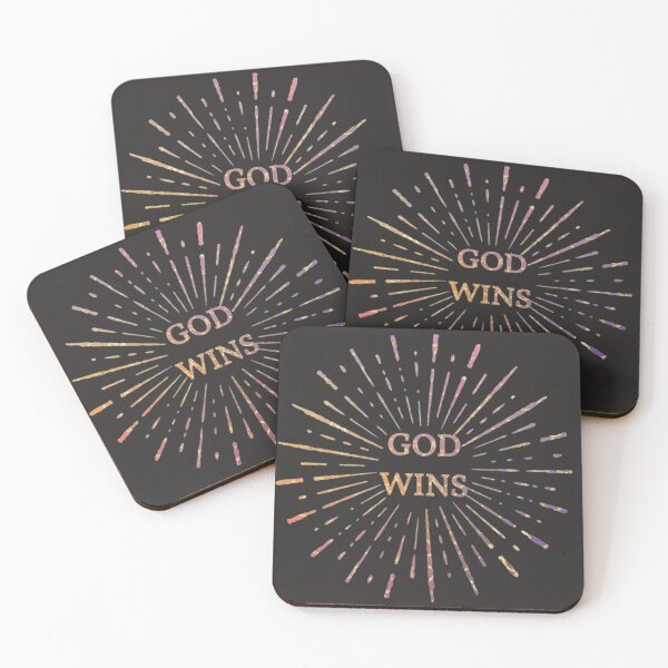 Item preview, God Wins Patriotic Christian Starburst Design designed and sold by Peggy Lindstrom.