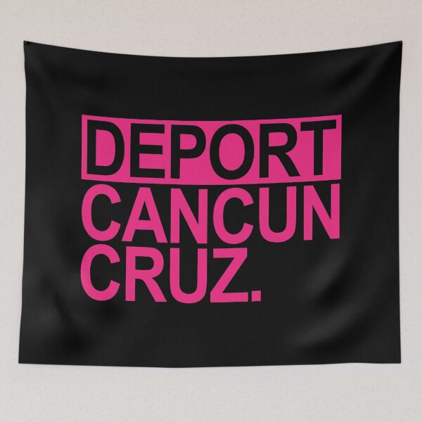 Item preview, Deport Cancun Cruz (hot pink) designed and sold by Thelittlelord.