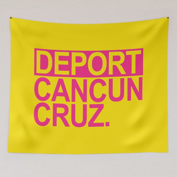 Item preview, Deport Cancun Cruz (hot pink 2) designed and sold by Thelittlelord.