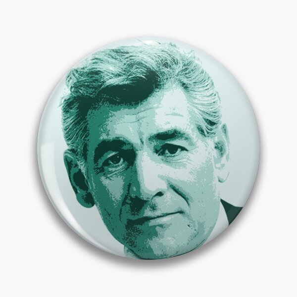 Item preview, Leonard Bernstein Teal Portrait designed and sold by zavadadesigns.