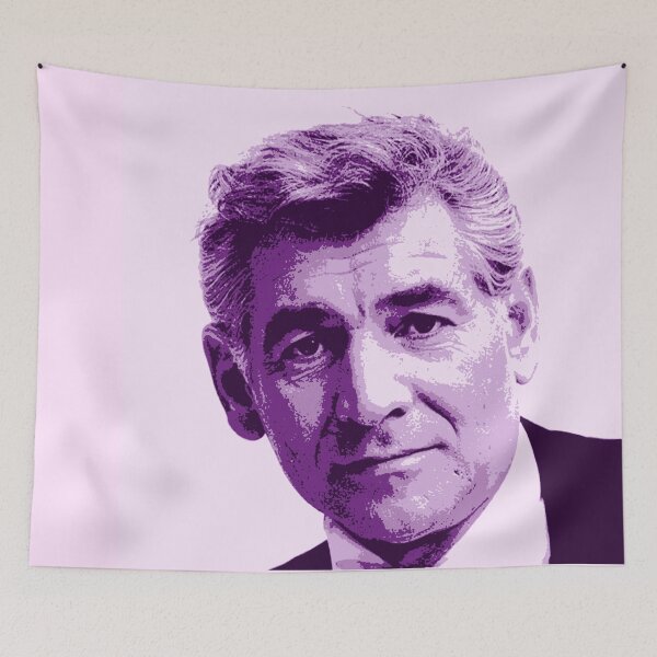 Item preview, Leonard Bernstein Magenta Portrait designed and sold by zavadadesigns.