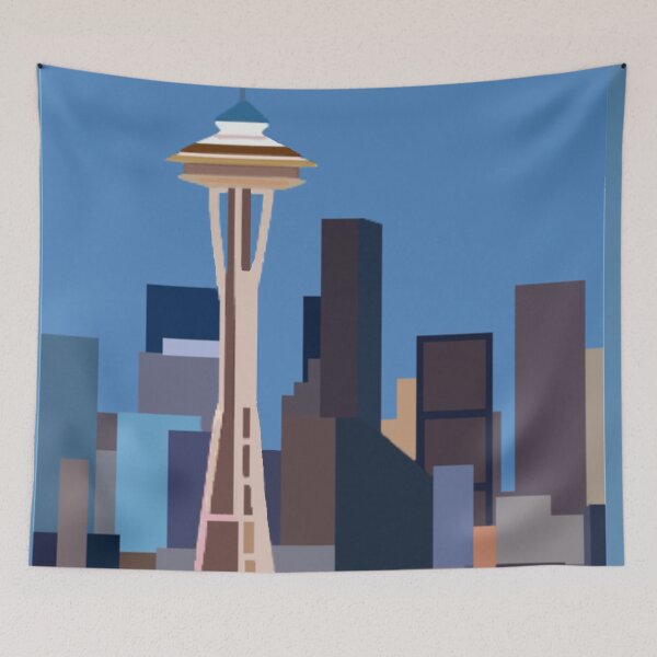 Artikelvorschau, Seattle Skyline Illustration entworfen und verkauft von Sophieambr.