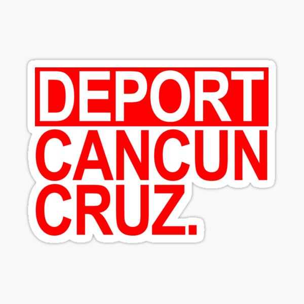 Artikel-Vorschau von Deportieren Sie Cancun Cruz - rot, designt und verkauft von Thelittlelord.