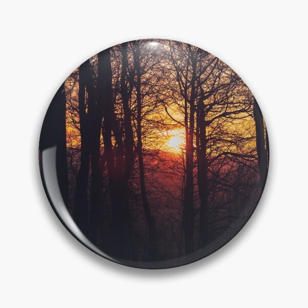 Item preview, A leafy woodland during a late winter sunset designed and sold by chrishannah.
