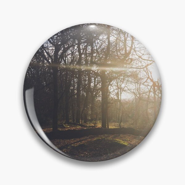 Item preview, A leafy woodland during a late winter sunset designed and sold by chrishannah.