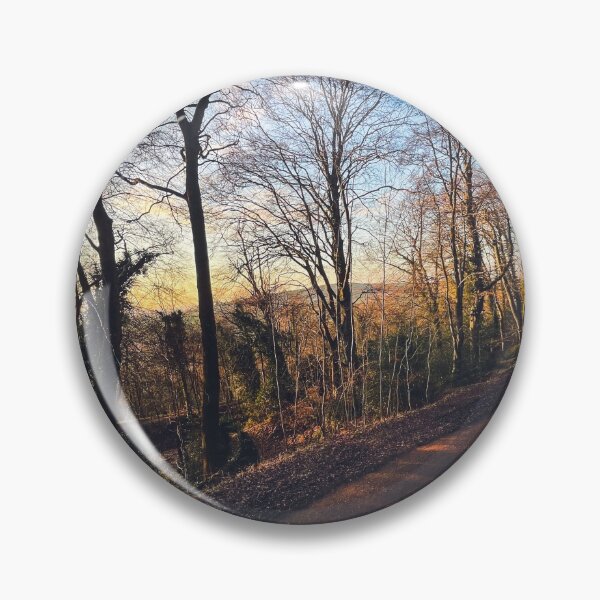 Item preview, A leafy woodland during a late winter sunset designed and sold by chrishannah.