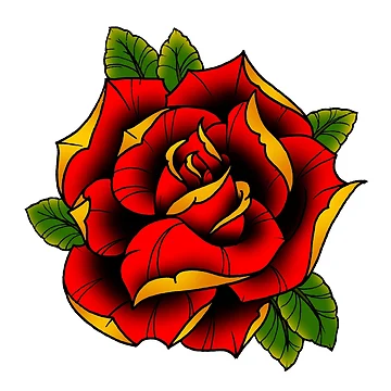 Artwork thumbnail, Neotraditional Rose in Red by ArranVictory