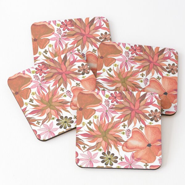 Item preview, Watercolor Dusty Rose Flowers designed and sold by HeatherNafeArt.