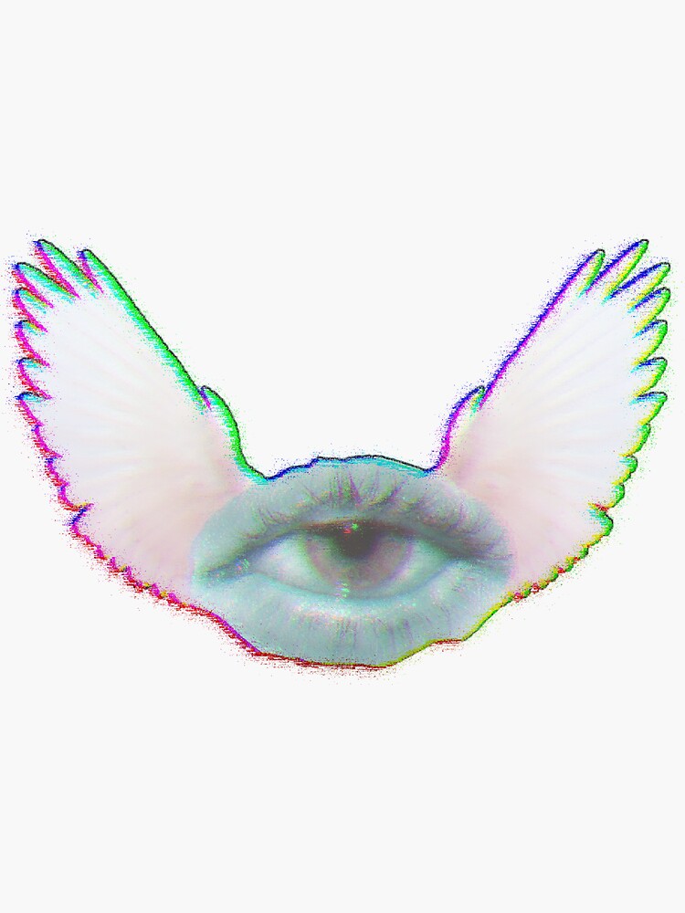 check out my other stickers bae #eye #weirdcore #cybercore #angelcore  #angel #eyewithwings #weird #goth #emo …