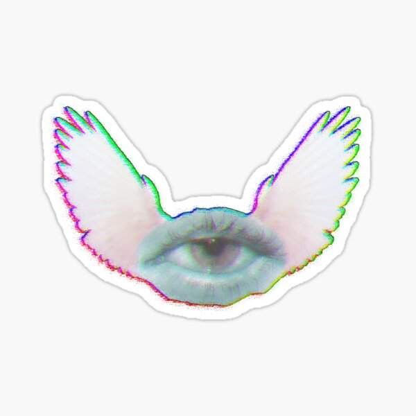 Weirdcore dreamcore Angel Eyes Sticker Pack Sticker for Sale by skullcore