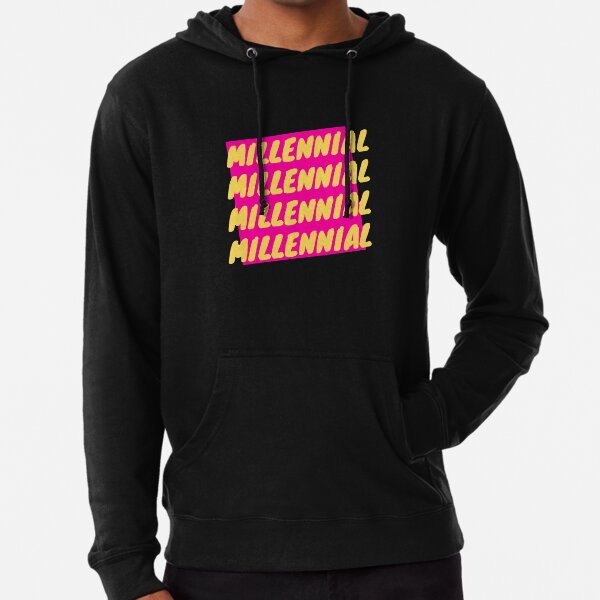 millennial generation vibe Lightweight Hoodie