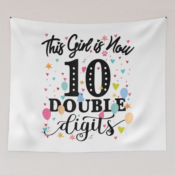 Item preview, 10th Birthday Gifts  This Girl Is Now 10 Double Digits  designed and sold by XuXue.