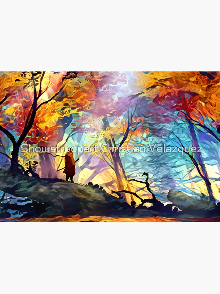 A Wolf in the Colorful Forest by chrishbk67