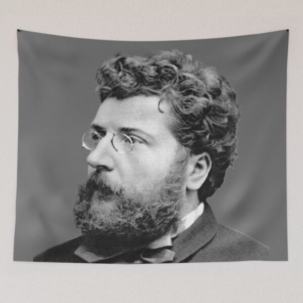 Item preview, Georges Bizet Black and White Portrait designed and sold by zavadadesigns.
