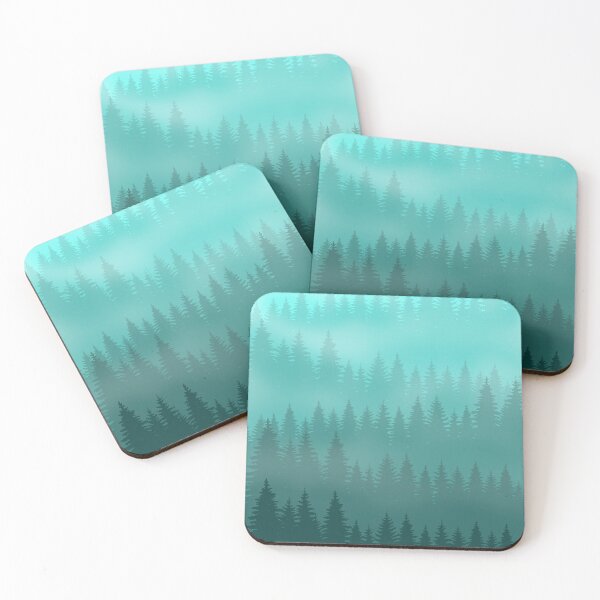 Item preview, Misty Evergreen Conifer Forest designed and sold by 4U2NV-LDN.