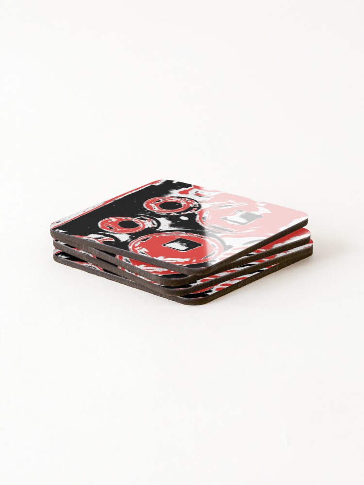 Thumbnail 4 of 5, Coasters (Set of 4), Red  Ratchets  designed and sold by Random-Designz.