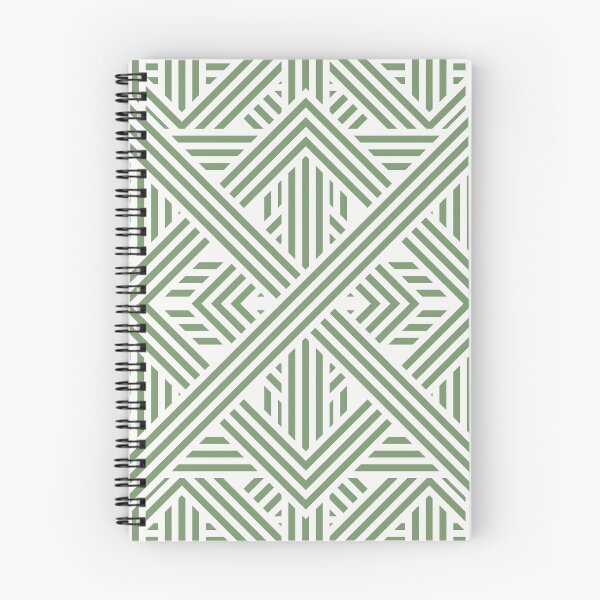 Item preview, Green and White Diamond and Triangle Geometric Pattern designed and sold by ElishaKayne.