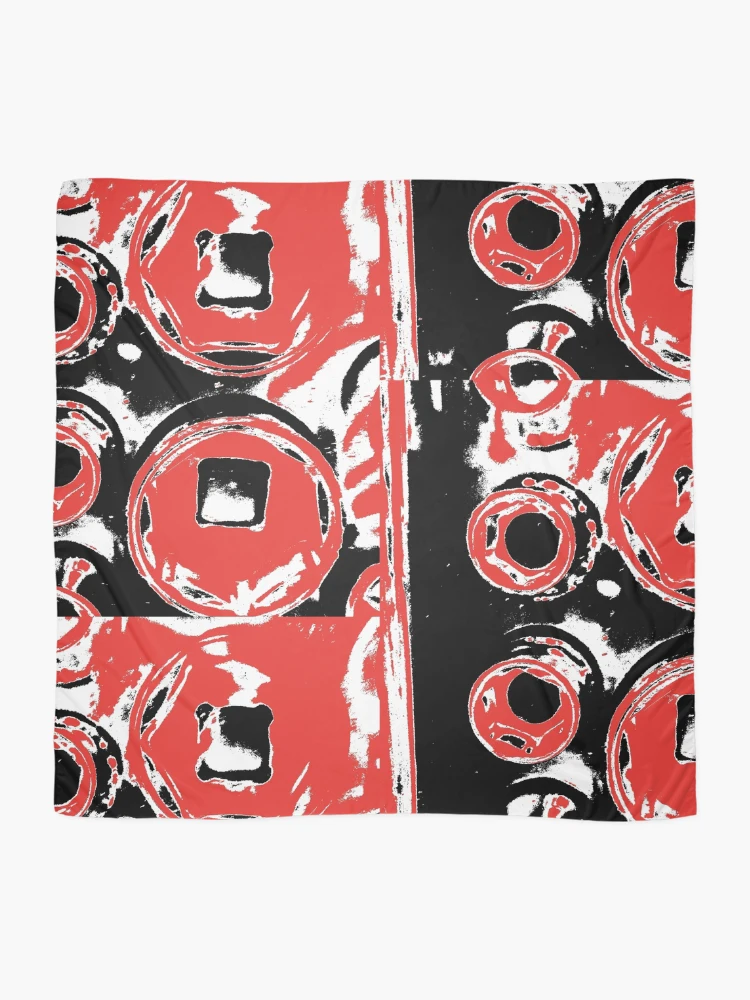 Thumbnail 2 of 3, Scarf, Red  Ratchets  designed and sold by Random-Designz.