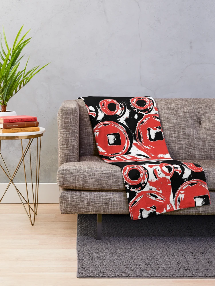 Thumbnail 2 of 6, Throw Blanket, Red  Ratchets  designed and sold by Random-Designz.
